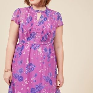 MODCLOTH Oh Say Can Museum Floral Dress